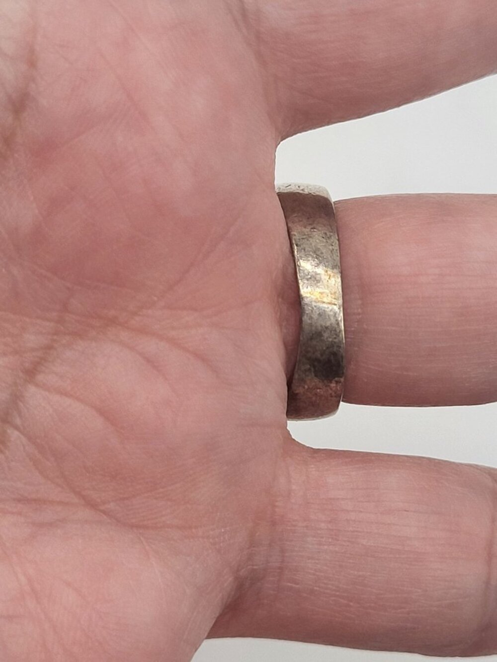 925 Sterling Silver Vintage Floral Heart Scroll Filigree CSE Band Ring Size 7.5 - Picture 3 of 10